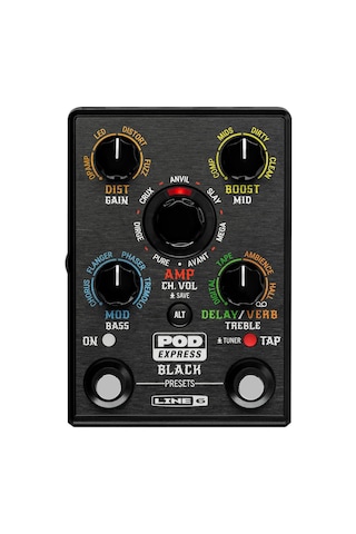 Line 6 Pod Express Gitar Multi Efekt Pedalı Siyah