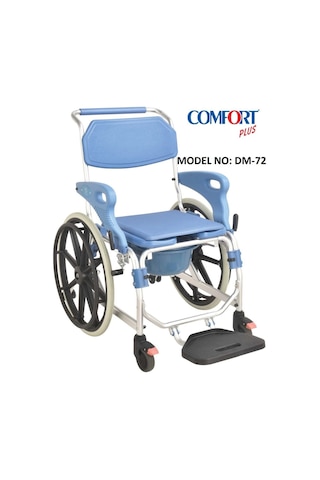 Comfort Plus Dm72 Banyo ve Tuvalet Özellikli Tekerlekli Sandalye
