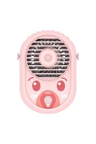 Skycity Boyun Bağlı Fan M01 Pembe - 1500mah Pil İle 8 Saat Süre - Usb Şarjlı Abs Malzeme