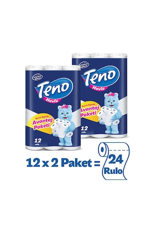 Teno Avantaj Paket Kağıt Kağıt Havlu 2 x 12'li