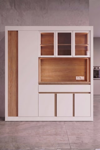 Nero Kahve Köşesi Multi 200 Cm Beyaz - Meşe