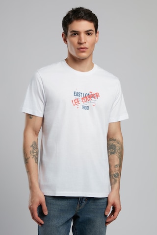 Lee Cooper Orsino Erkek O Yaka T-shirt Beyaz-19918 Beyaz