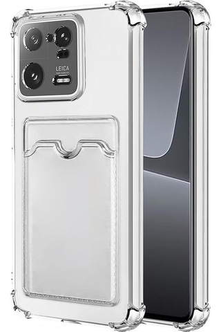 Xiaomi Mi 13 Pro Kamera Korumalı Airbag Kartlıklı Darbe Emici Özellikli Şeffaf Silikon Kılıf