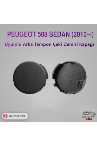 Peugeot 508 Sedan 2010 Uyumlu Arka Tampon Çeki Demiri Kapağı