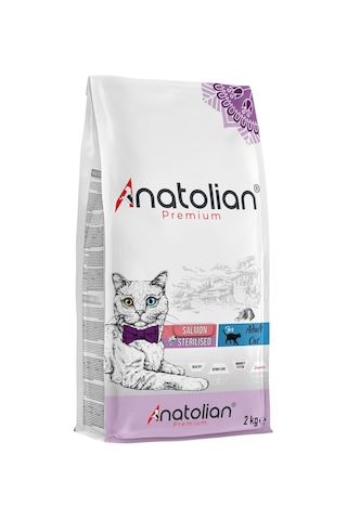 Anatolian Premium Kısırlaştırılmış Somonlu Yetişkin Kedi Maması 2 KG