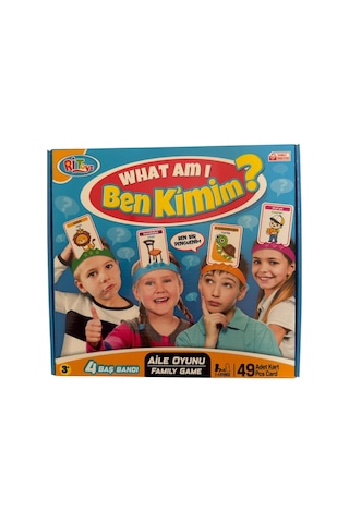 Ben Kimim Eğitici Tahmin Etme Ve Akıl Oyunu - Eğlenceli Aile Ve Çocuk Kutu Oyunu, 4 Baş Bandı Standart