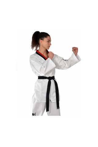 Haşado Pum Yaka Taekwondo Elbisesi Beyaz