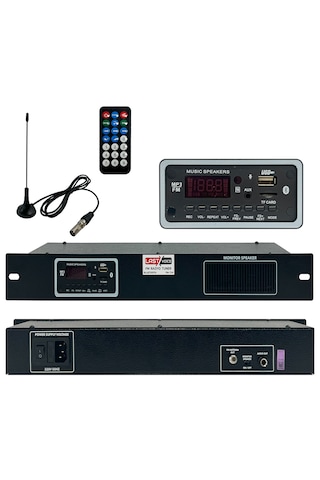 Fm-724 Kumandalı Usb Bt Dijital Fm Tuner Radyo Trt Bandrollü