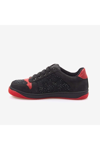 Rouge Hakiki Deri Kadın Spor & Sneaker Ayakkabı 7180-18 Siyah