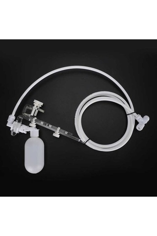 Silkroadselect Huoxun Shop A Süslemeli Uzatılabilir Braketler Akvaryum Otomatik Su Dolum Sistemi Plastik Su Seviye Kontrol Cihazı Balık Kasesi Işıkları Beyaz