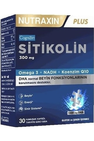 Nutraxin Sitikolin 30 Kapsül Nutraxin Sitikolin 30 Kapsül