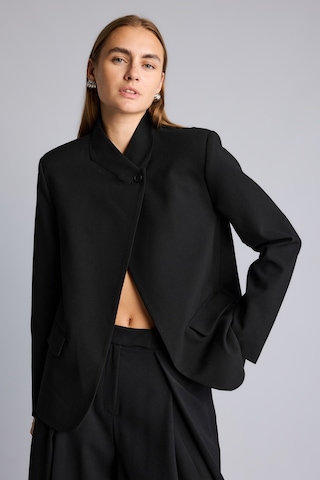 Defacto Oversıze Hakim Yaka Blazer Ceket H1118ax26aubk81 Siyah-bk81