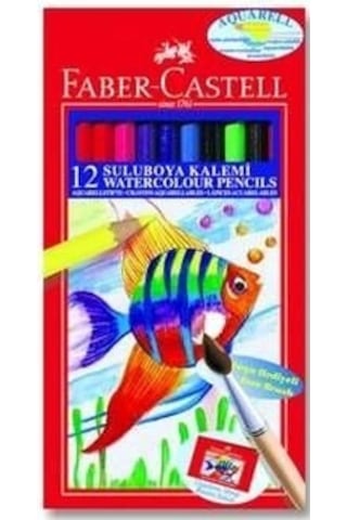 Faber-Castell Aquarell Boya Kalemi 12 Renk Karton Kutu