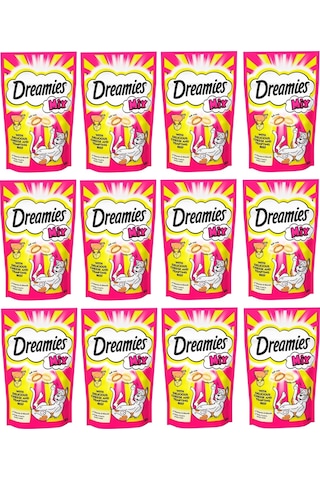Dreamies Mix Sığır Etli ve Peynirli Kedi Ödül Bisküvisi 12 x 60 G
