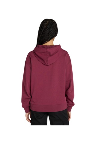 B0a5sx26481-r Timberland Stack Logo Loop Back Hoodie Kadın Sweatshirt Bordo B0a5sx26481-r Bordo