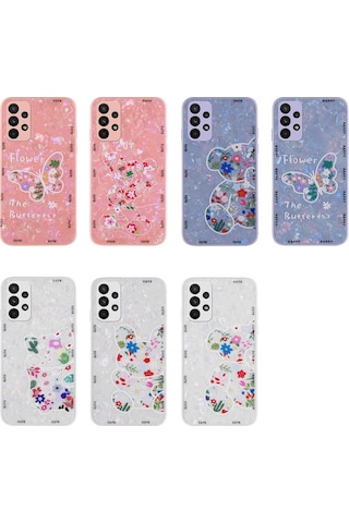 Samsung Uyumlu Galaxy A23 Kılıf Desenli Sert Silikon Zore Mumila Kapak