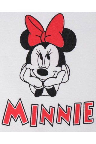 Bebelop Kız Bebek Mickey Mouse Baskılı Çıtçıtlı Uzun Kol Tulum 001