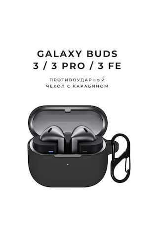 Casetime Samsung Uyumlu Galaxy Buds 3 / 3 Pro Kılıfı 295839370 Siyah