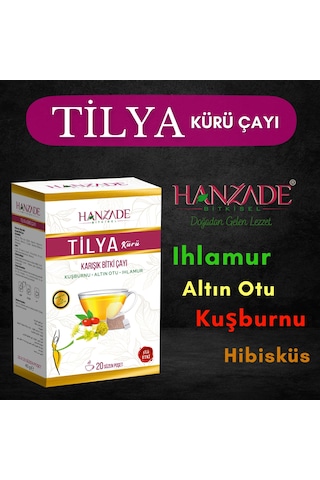 Tilya Kürü Form Çayı Kuşburnu Altın Otu Ihlamur 20 Süzen Poşet