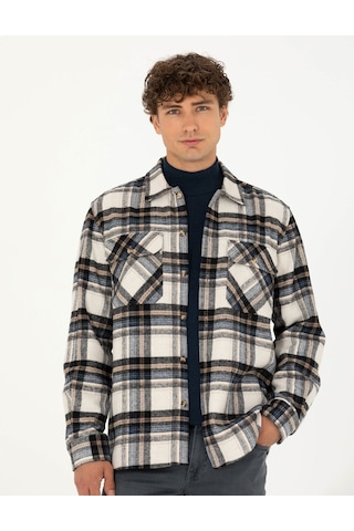 Pierre Cardin Erkek Lacivert Desenli Gömlek 50277735-vr033 Lacivert