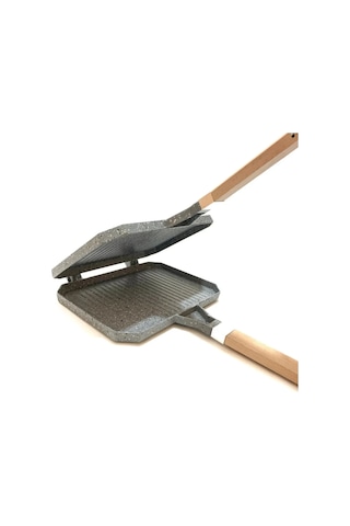 Taşhan T-0505 Greblon İç Dış Granit Ocak Üstü Tost Makinesi - 23x17 Cm