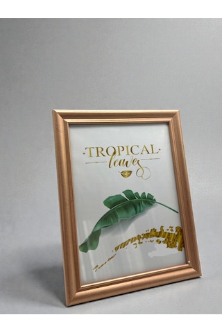 10 15 Cm Parlak Camlı Bronz Dekoratif Kontrast Fotoğraf / Anı Çerçevesi