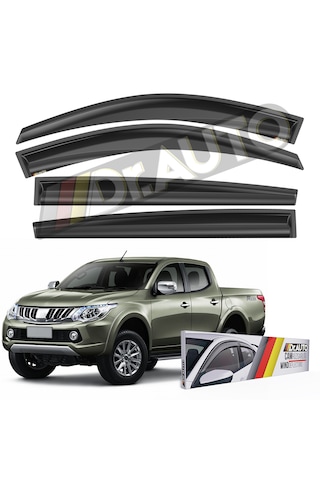 Mitsubishi L200 2006-2015 Cam Rüzgarlığı 4'lü