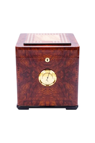Cohiba İspanyol Sedir Humidor Puro Kutusu Ceviz 60s