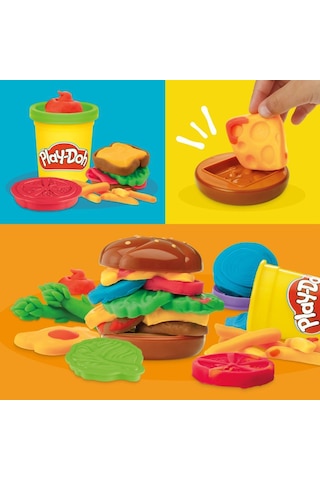 Play Doh Yiyecek Şekilleri Oyun Hamur Seti G1609 G1614 Izgara renkli