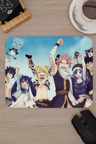 Fairy Tail Anime V4 - 22x18 Gaming Kauçuk Kaymaz Taban Mouse Pad Fare Altlığı