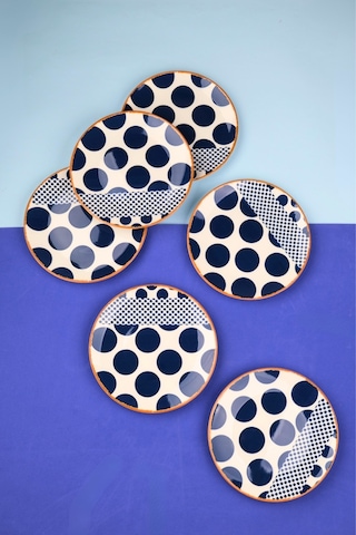 Tabak Evi Porselen Spotty Pasta Tabağı 19,50cm Sp2 6 Kişilik 6 Parça Çok Renkli
