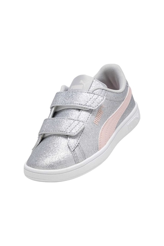 Puma Pumasmash 3.0 Gliz Glam V Ps Kız Çocuk Gri Günlük Ayakkabı 8529 Gri