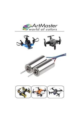 Mini Drone Motoru 1 Adet Çekirdeksiz Yüksek Hızlı Güçlü Deney Dc Dron Motoru Uçak Mini Drone Motoru Okul Helikopter