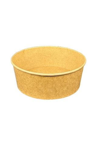 50 Adet Kraft Karton Salata Kasesi Kapaklı 1300cc