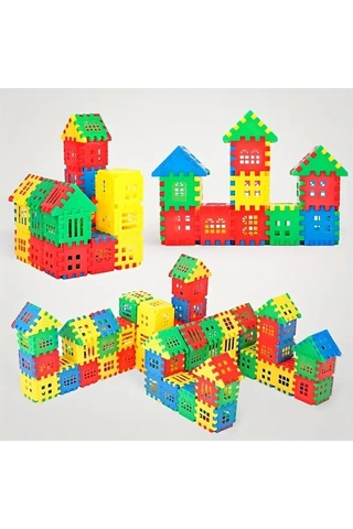 Puzzle City 3d Yapı Ve Tasarım Blokları 128 Parça Eğitici Oyuncak
