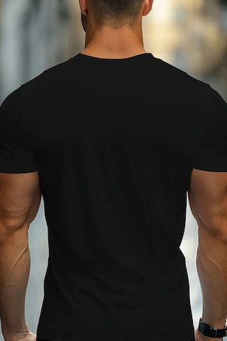 Erkek Whatever Baskılı Oversize Tshirt Siyah