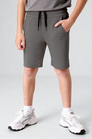 Tommylife Koyu Gri Standart Fit Basic Performans Erkek Çocuk Şort - 11303 Koyu Gri