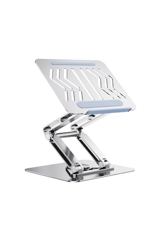 Tam Profesyonel Macbook Uyumlu Stand Tablet Bilgisayar Uyumlu Stant Açısı Ayarlanabilir Tutucu Tok Alüminyum İpad Air Uyumlu Kare Taban%100 Tok Alüminyum Alaşımlı Katlanır Rs-cp84s