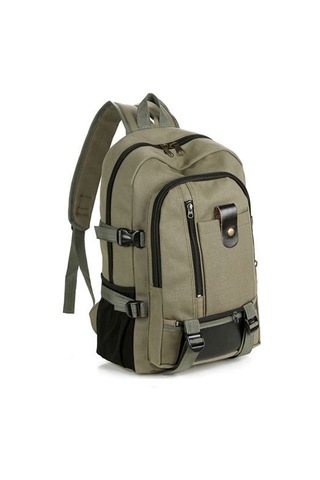 Ruicoo Erkekler İçin Kanvas Sırt Çantası - Büyük Kapasiteli, Günlük Kullanıma Uygun, Seyahat Ve Okul İçin Asker Yeşili Yeşil