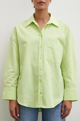 Never More Regular Fit Poplin Gömlek Yeşil