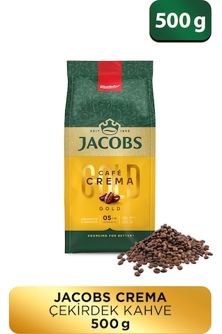 Jacobs Cafe Crema Çekirdek Kahve 500 G