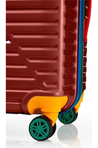 Louisiana Polo Orta Boy %100 Polikarbon Valiz 4x2 Teker Bordo 1088 Bordo