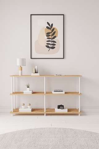 Çevir Kur Atlantik Çam Bd 150 Cm Raflı Konsol 150 75 29 Cm Atlantik Çam