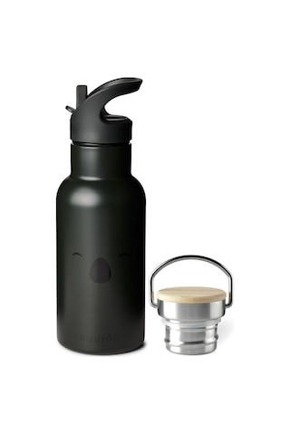 Nuuroo Bertil Pipetli Paslanmaz Çelik Termos Koala Chimera Siyah 350 Ml