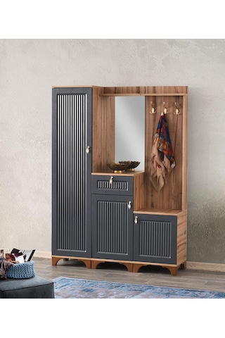 Hayal Membran Askılıklı Portmanto 135x36x186cm Beyaz