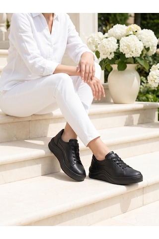 Free Foot Freefoot 216677 Siyah Hakiki Soft Deri Günlük Kadın Ayakkabı