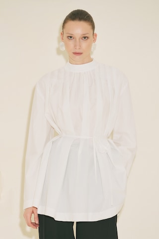 Manuka Pliseli Tunik Ekru Ss26tnk00004-02 Ekru