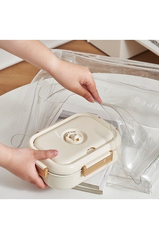 Mufunye 304 Paslanmaz Çelik Isı Saklama Yemek Kutusu - Çocuk/öğrenci/ofis Kullanıma Uygun - Mikrodalga Uyumlu - İç İçe Paslanmaz Çelik Besteçlik Diğer