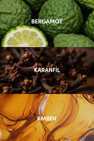 Ambre Edp Kadın Parfüm 50ml Amber - Paçuli - Gül Bergamot, Sedir, Karanfil, Vetiver Aromatik