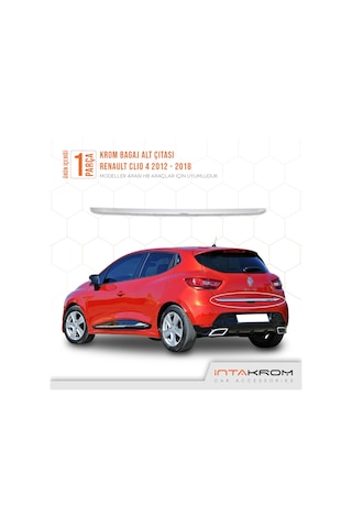 intakrom Renault Clio 4 Krom Bagaj Alt Çıtası 2012 ve Üzeri - Hb
